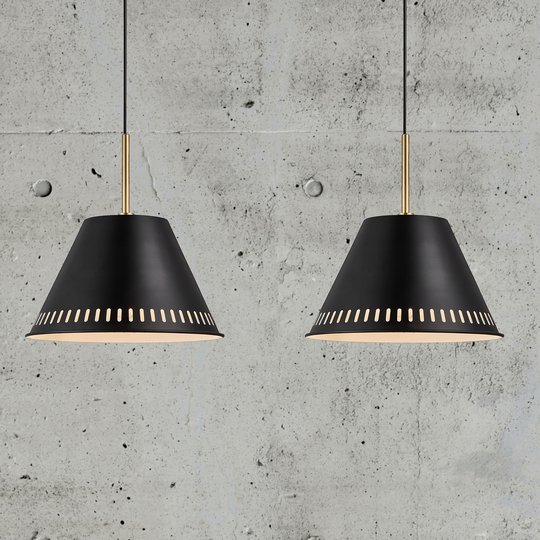 Hänglampa Pine, 2 lampor, svart