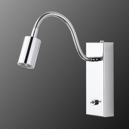 LED-vägglampa med strömbrytare