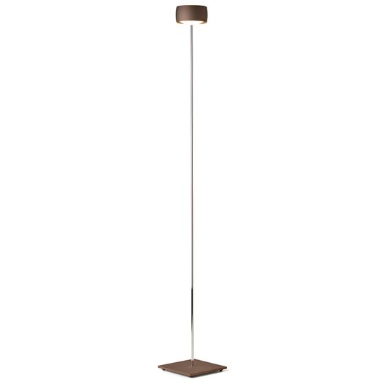 LED-golvlampa Grace med gestigenkänning brun