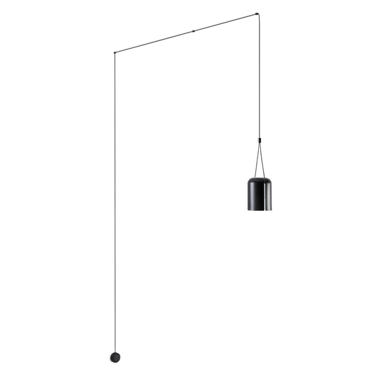 LEDS-C4 Attic pendel cylindrisk decentral svart
