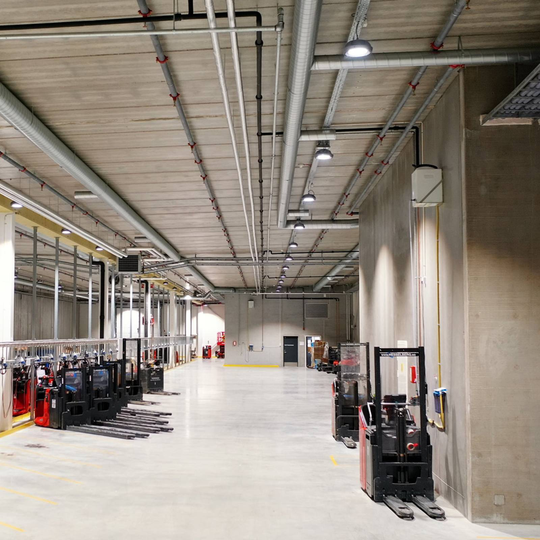 Siteco Highbay 42 spot till hallen på/av 80 W