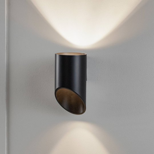 Vägglampa Saturn 20, up/down, svart