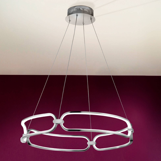 LED-hänglampa Colette, krom