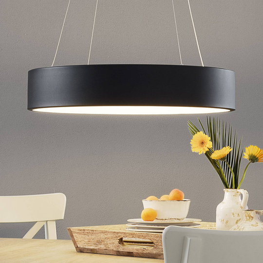 LED-pendellampa Pure Ø 60 cm svart
