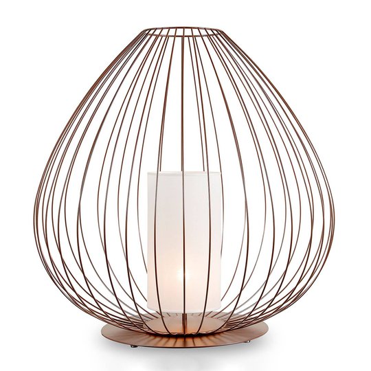 Karman Cell - bur-golvlampa, Ø 57 cm, brons