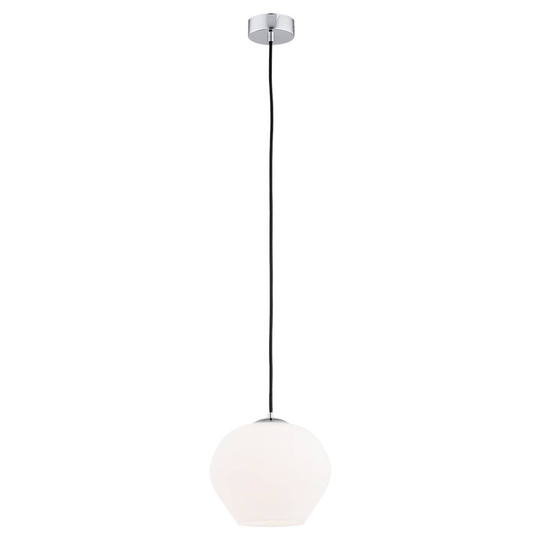 Pendellampa Kaja med glaskula opal, Ø 24 cm