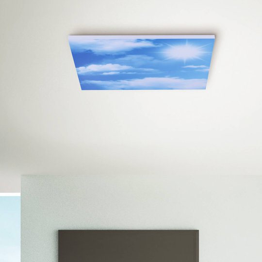 LED-taklampa Cloud justerbar vitfärg, 59,5 cm