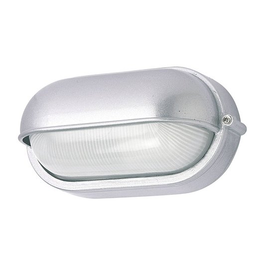 Utomhusvägglampa 400180 oval, silver