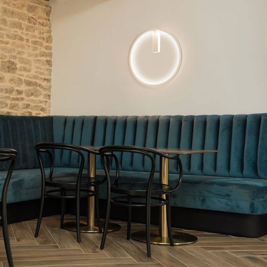 SLV One LED-vägglampa, DALI, vit, Ø 60 cm