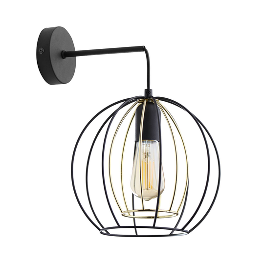 Vägglampa Jaula med burskärm