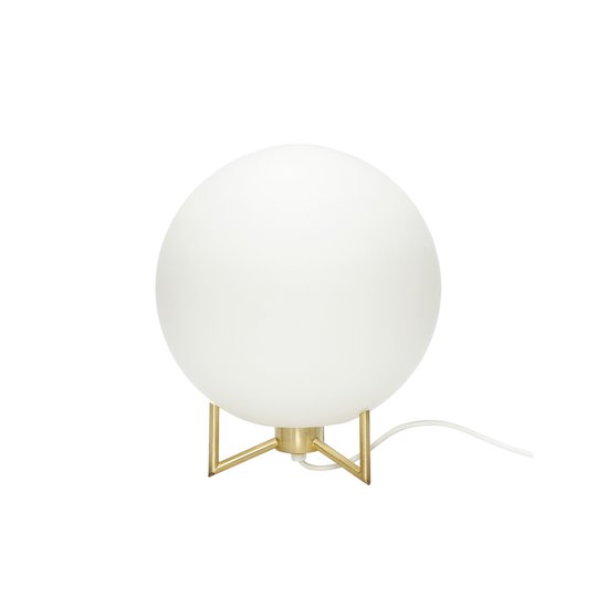 Bordslampa klot mässing, Hubsch
