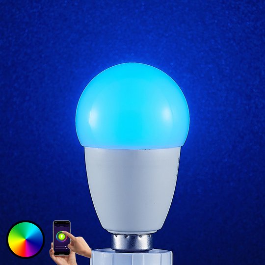 Lindby Smart LED-lampa WiFi E14 4,5 W, RGB droppar