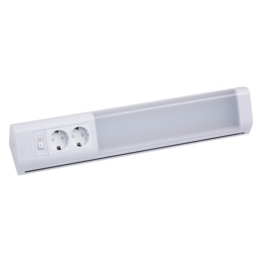 LED-möbelarmatur Melo Plug dico, vit