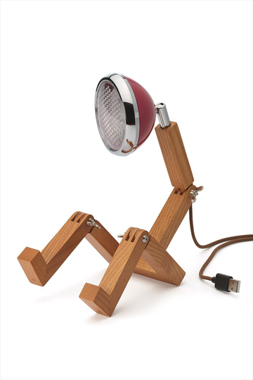 Mini Mr Wattson bordslampa (Röd)