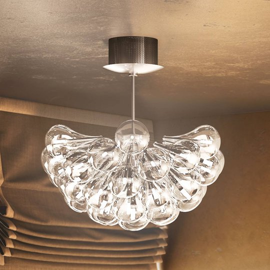 LED-hänglampa Drop S, 37 lampor