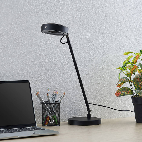 Lucande Vilana LED-skrivbordslampa, svart