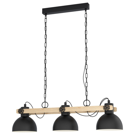 Lubenham taklampa (Svart)