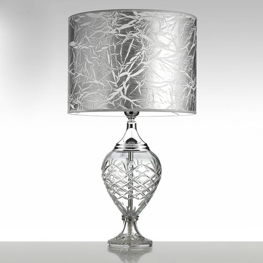 Belle Epoque - ädel bordslampa med glasfot