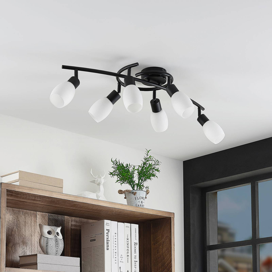 Lindby Ilmana LED-takspotlight, 6 lampor