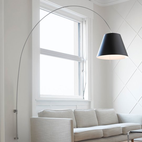 Luceplan Lady Costanza D13Ea i., alu/svart
