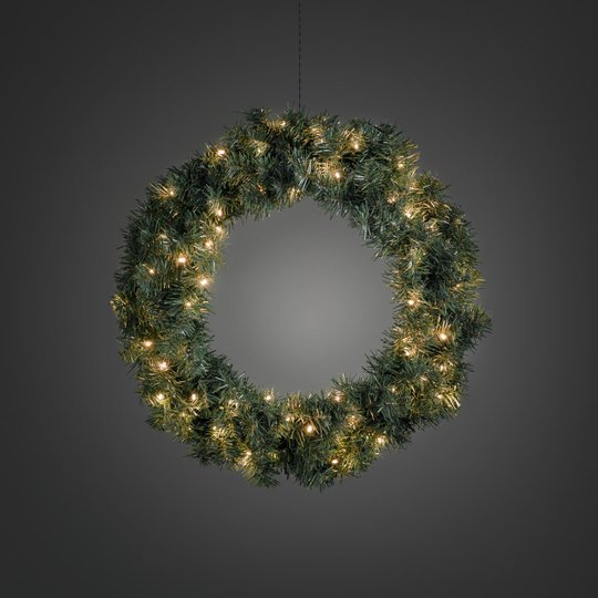 Grankrans 60cm LED (Grön)