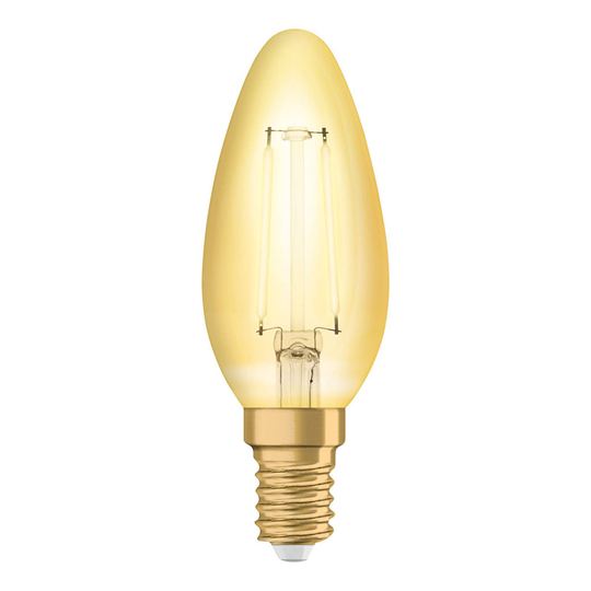 OSRAM LED-globlampa E14 1,5 W vintage filament 825