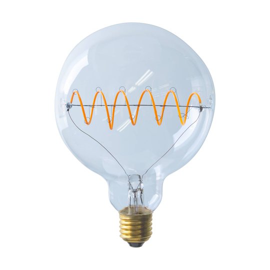 SEGULA LED glob G125 E27 8 W curved plus, klar
