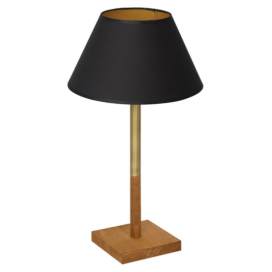 Bordslampa Strilo konisk mässing/svart/guld