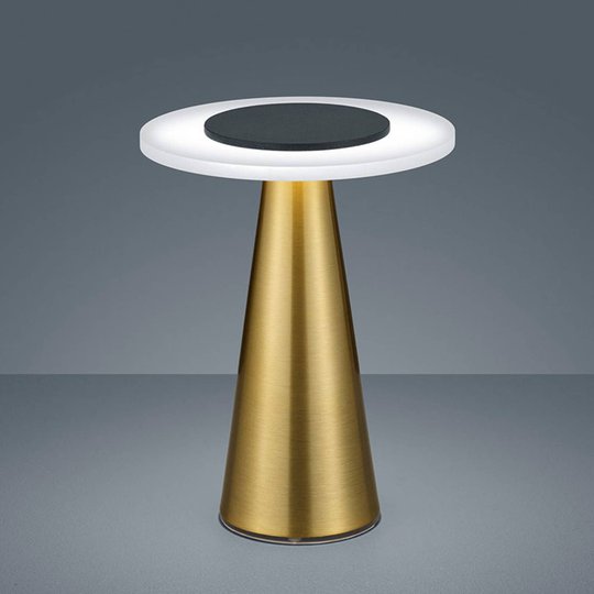 Helestra Bax bordslampa, touchdimmer, mässing