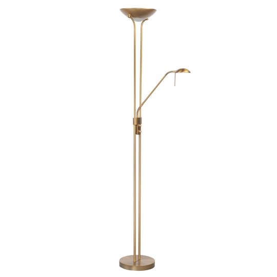 Variabel LED-uplight-golvlampa Lunaria läslampa
