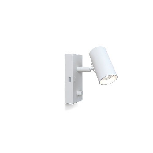 Tyson Vägglampa USB (vänster) (Vit)