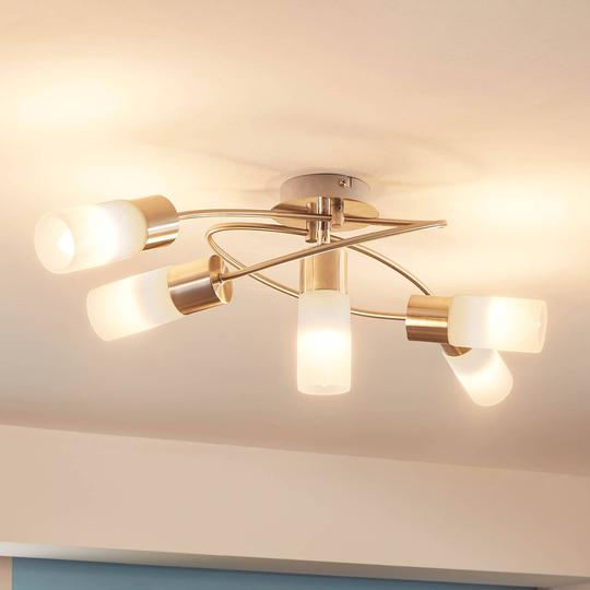 Lindby Erva LED-taklampa, 5 lampor