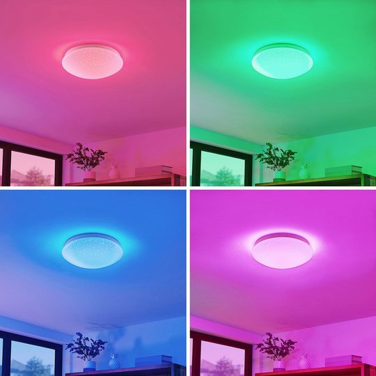 Linby Janosch LED-taklampa med fjärrkontroll