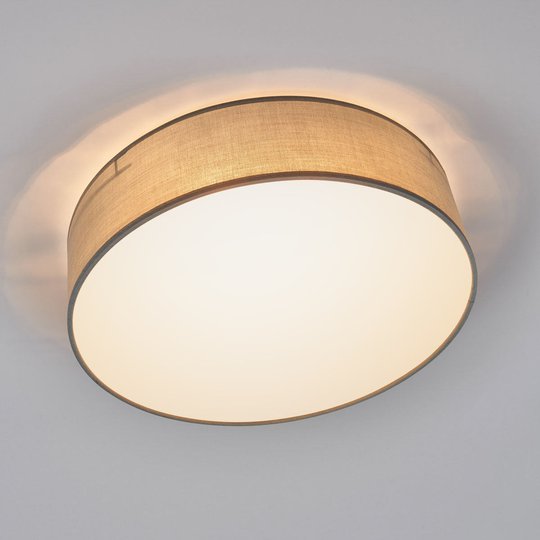 Grå textiltaklampa Ceiling Dream 40 cm