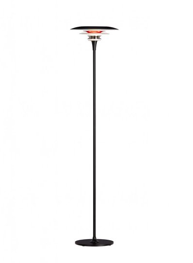 Diablo golvlampa (vit/röd) (Svart)