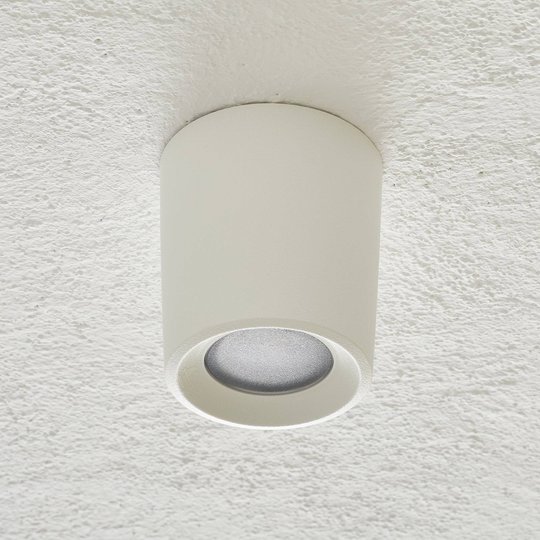 Ytmonterad downlight Livia Ø9,6 cm CCT vit/frostad