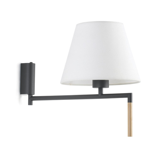 Ron vägglampa (Grå)