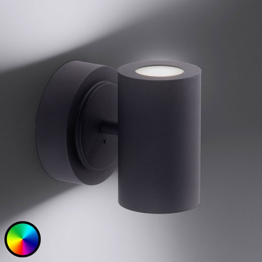 Trio WiZ Sancho LED-vägglampa svart matt