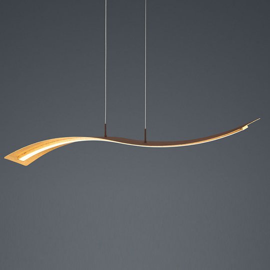LED-pendellampa Salerno, SwitchDim, guld