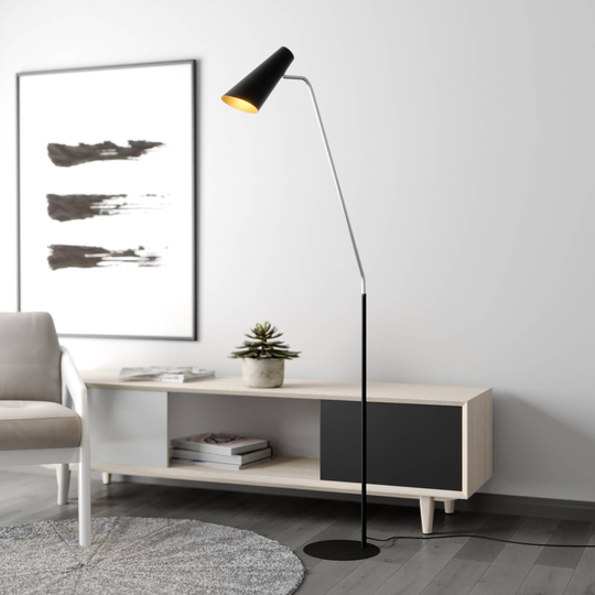 Lucande Wibke golvlampa i svart
