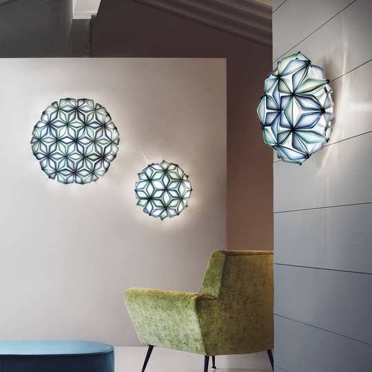 Slamp La Vie Mini taklampa, bredd 34 cm, blå