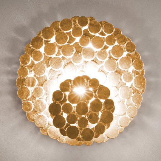 Ovanlig vägglampa Tresor i guld