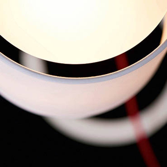 Steng Licht Loft LED-golvlampa, vit/röd