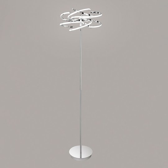 LED-golvlampa 6399 krom