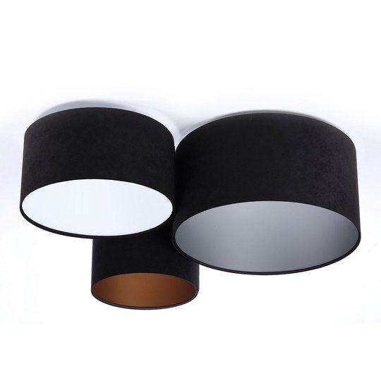 Taklampa 080, svart + tricolor