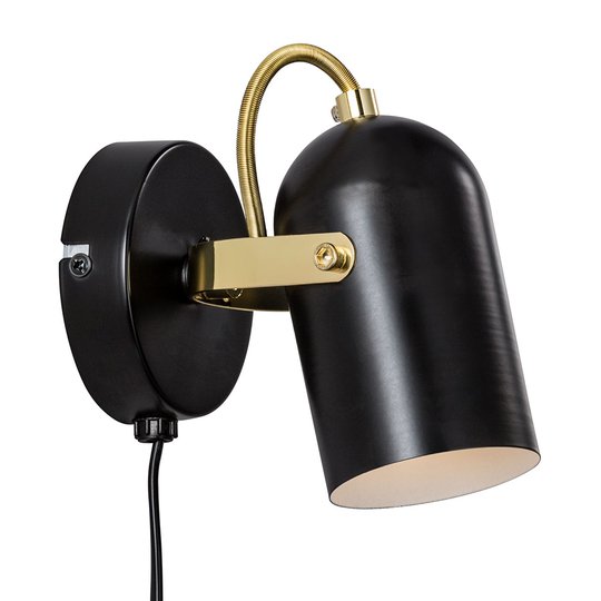 Vägglampa Lotus med kabel och kontakt