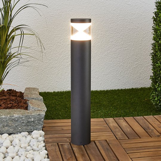 LED-marklykta Tamiel i aluminium