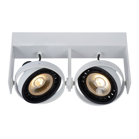 LED-takspotlight Griffon vit, 2 lampor