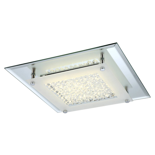 LED-taklampa Liana med K5-kristaller