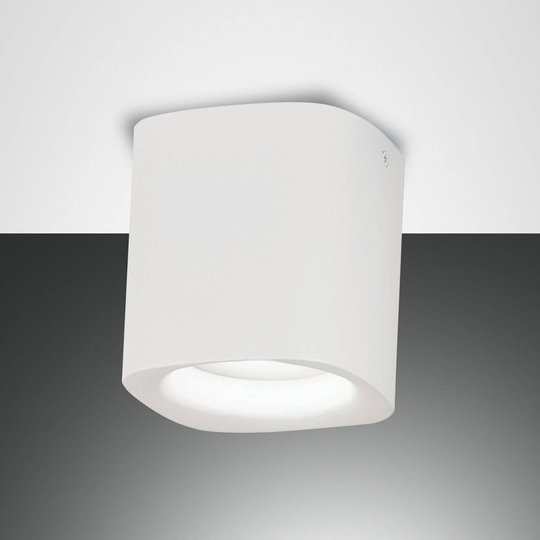 Taklampa Smooth, 1 lampa, vit, IP44
